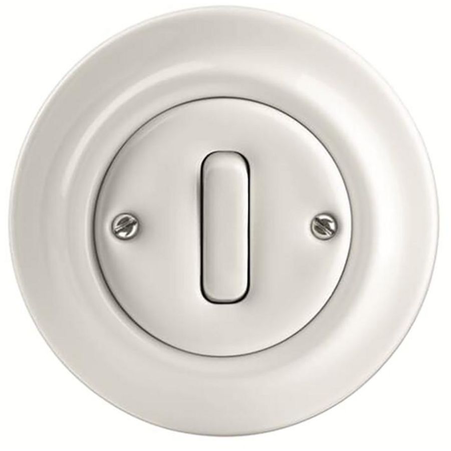 Inbouw wip-impulsdrukkersokkel 1-polig 10A 250V AC