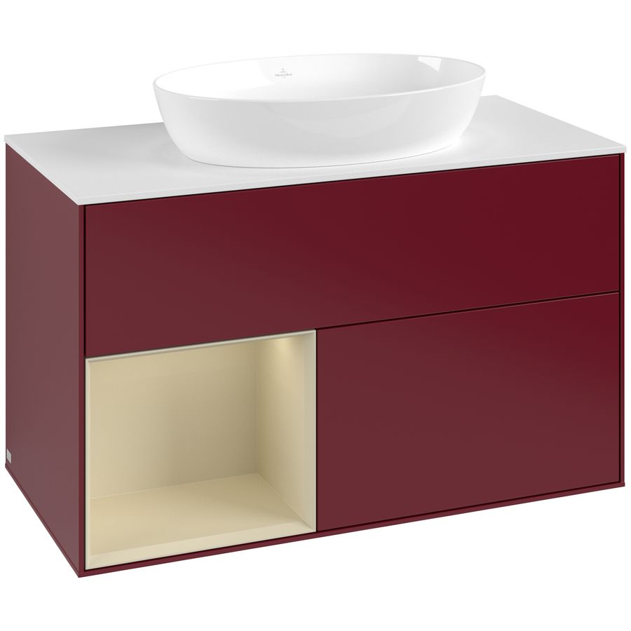 Wastafelonderkast Finion 1000x603x501mm Peony Matt Lacquer GA11HJHB
