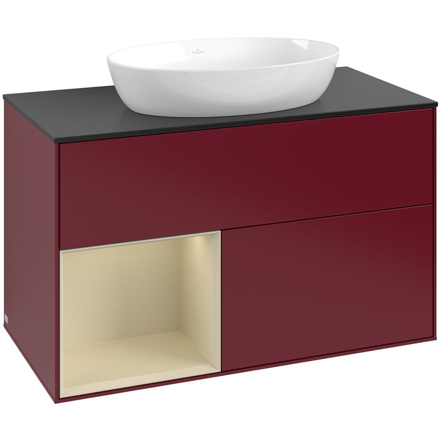 Wastafelonderkast Finion 1000x603x501mm Peony Matt Lacquer GA12HJHB