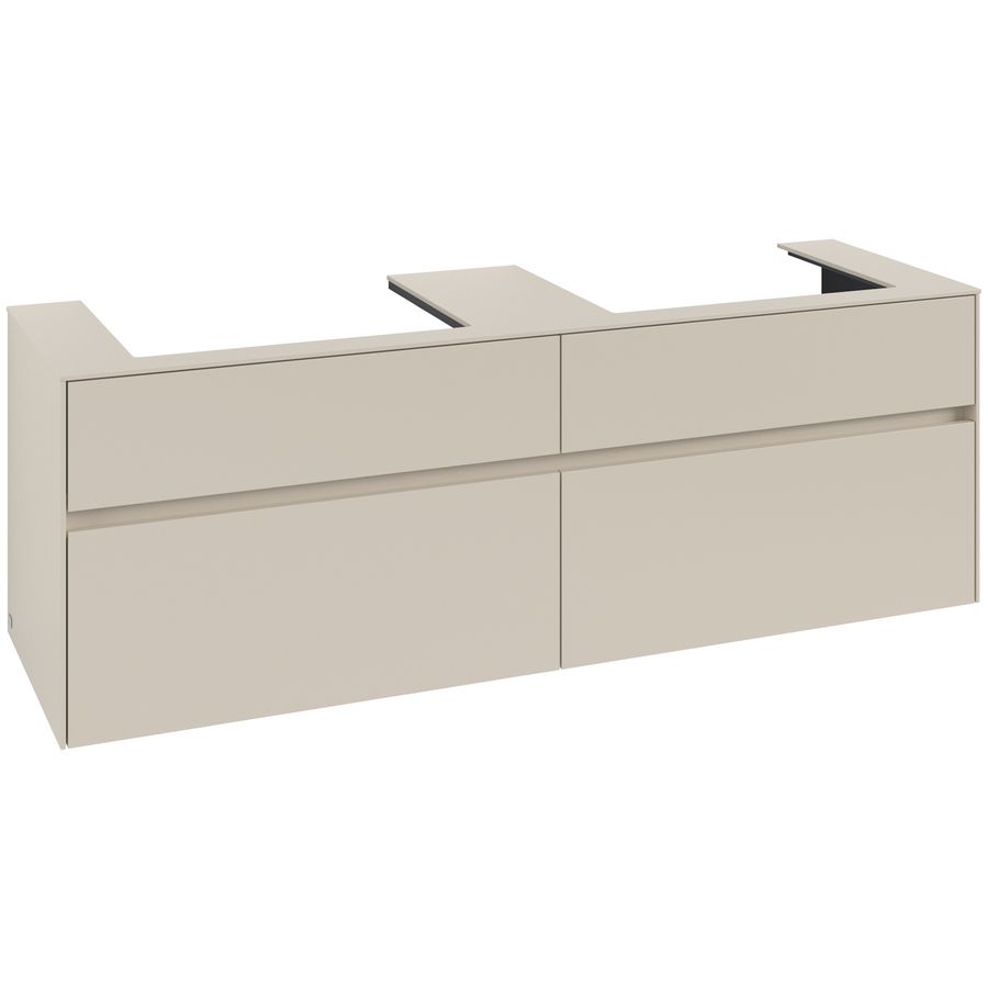 Wastafelonderkast Collaro 1600x548x500mm Cashmere Grey C02400VN
