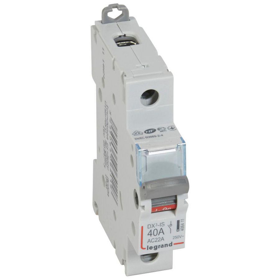 Lastschakelaar DX3 1P 40A 1 modulen VVE=10