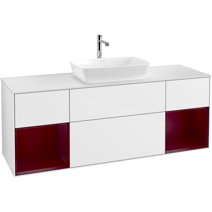 Wastafelonderkast Finion 1600x603x501mm G.White.L G861HBGF
