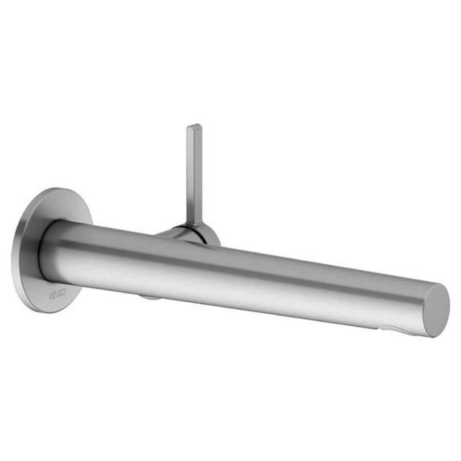 1-hendel wastafelmengkraan UP wandmontage 243mm roestvr. Staal