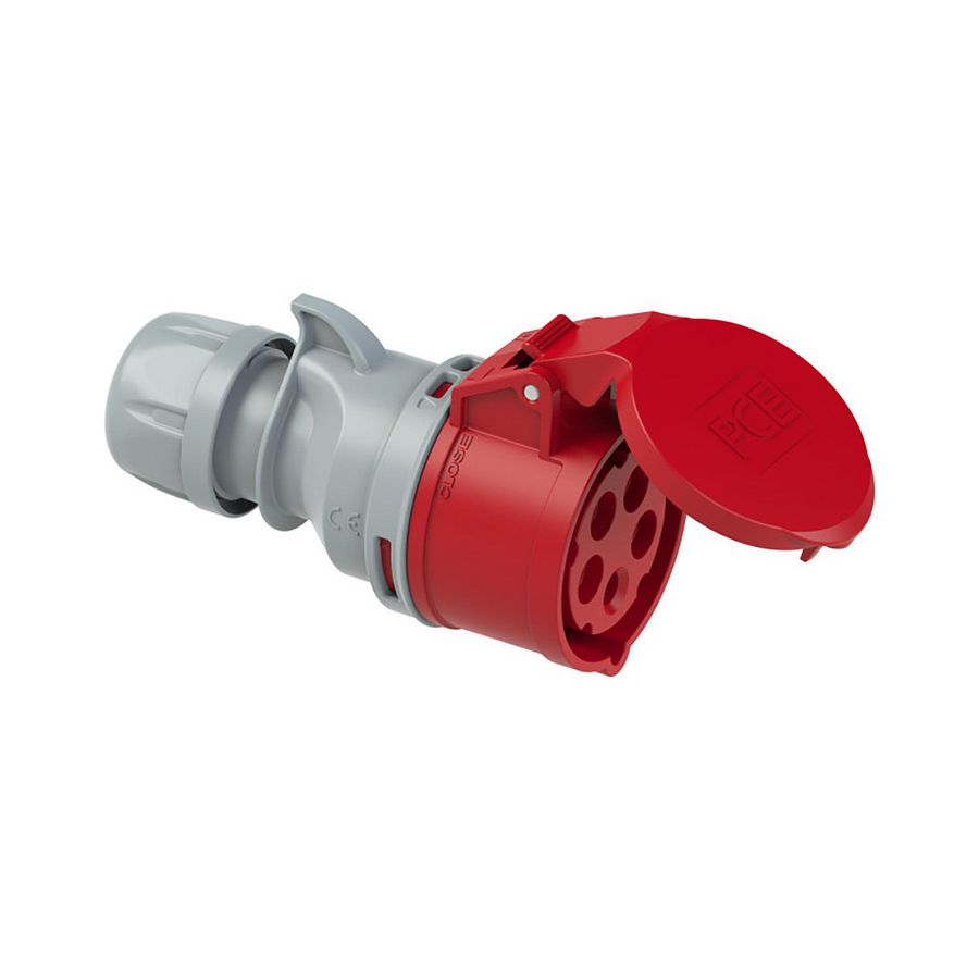 CEE contrastekker 16A 5p 400V 6h TT rood IP44 Shark VVE=10