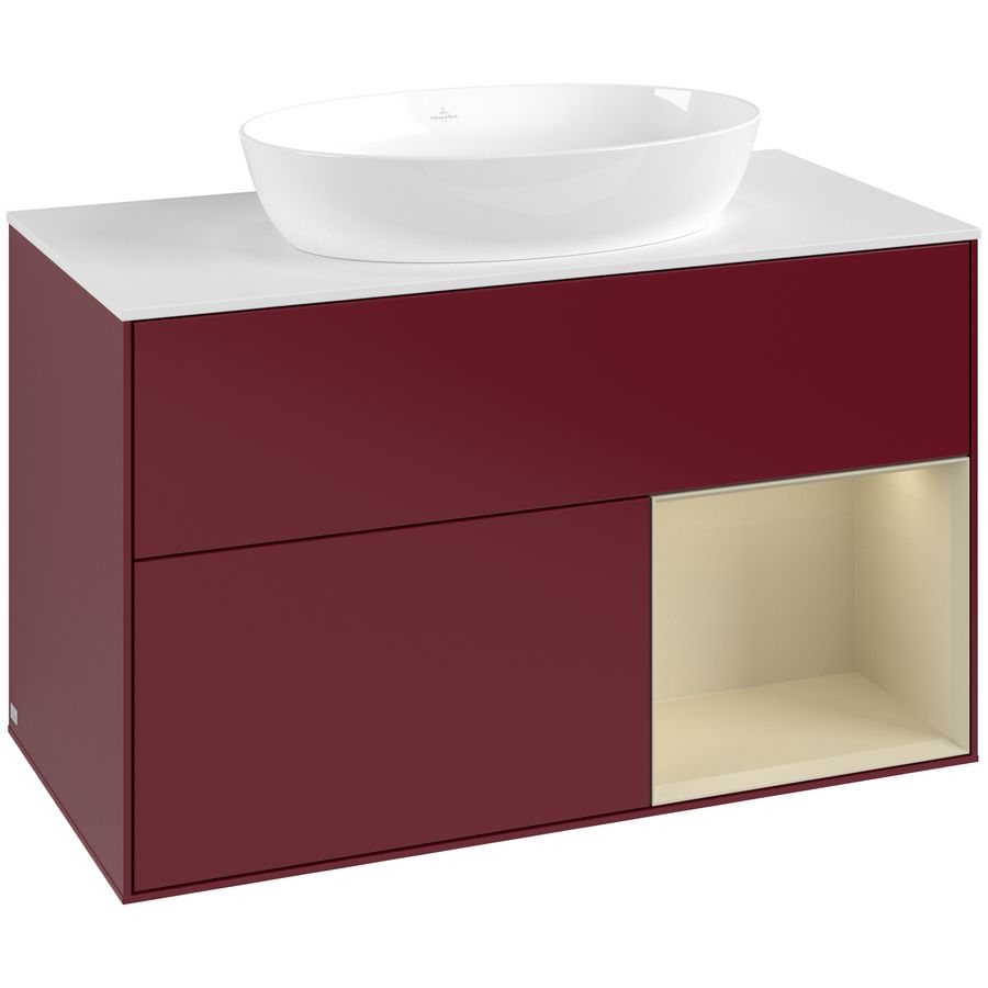 Wastafelonderkast Finion 1000x603x501mm Peony Matt Lacquer GA21HJHB