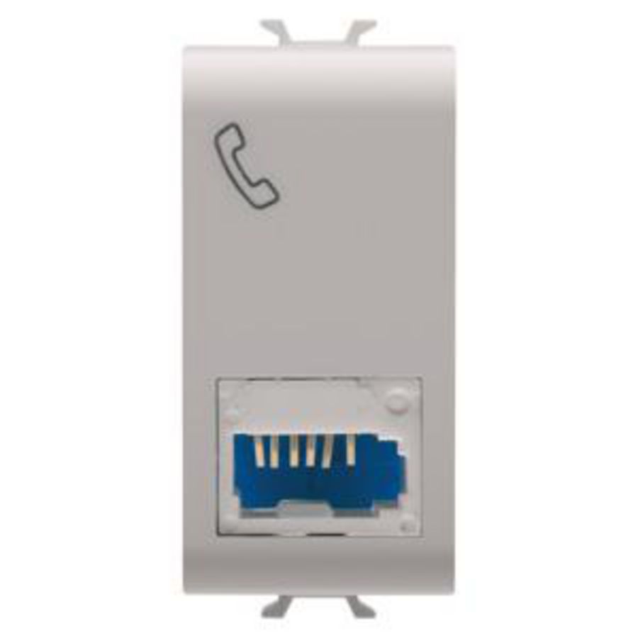 BRITISH STANDARD TELEPHONE SOCKET-6 CONTACTS-SCREW-ON TE