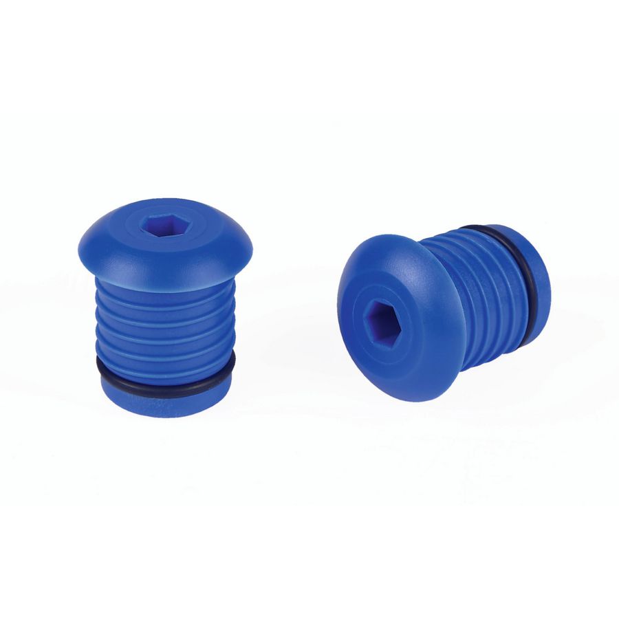 Afpersplug kunststof 26mm blauw (niet herbruikbaar)