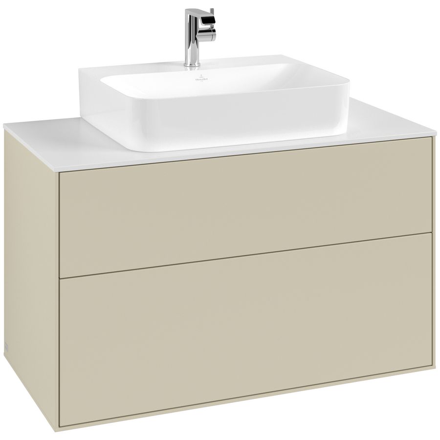 Wastafelonderkast Finion 1000x603x501mm S.Grey Matt Lacquer F10100HJ