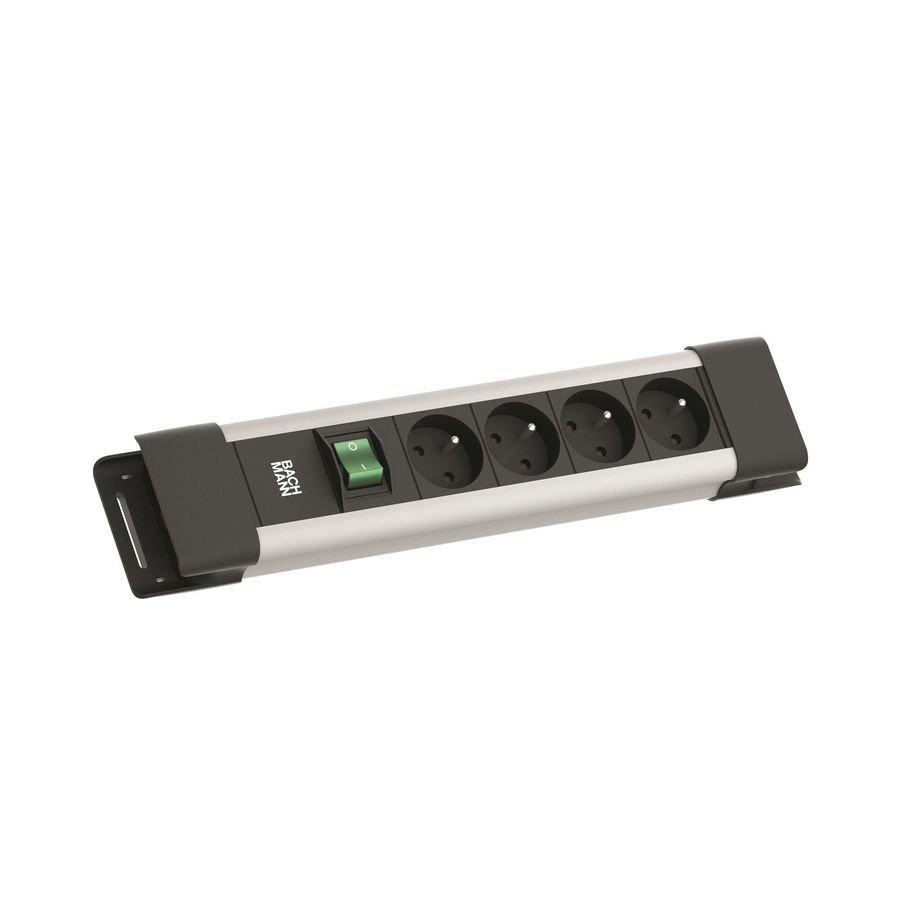 CONNECTUS 4x BE/FR schakelaar 2m RA grijs