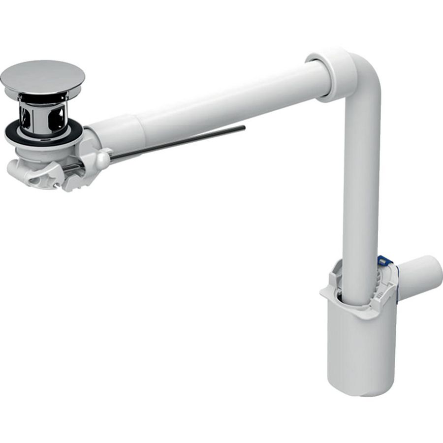wastafelafvoer, hendelbediening Ø32mm, gl-chroom