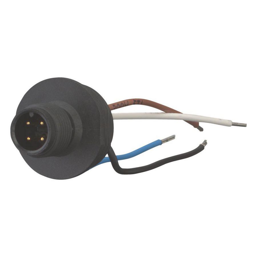 Inbouwstekker M12 A-gecod. +doorvoer M20 IP66 250V 4A VVE=10