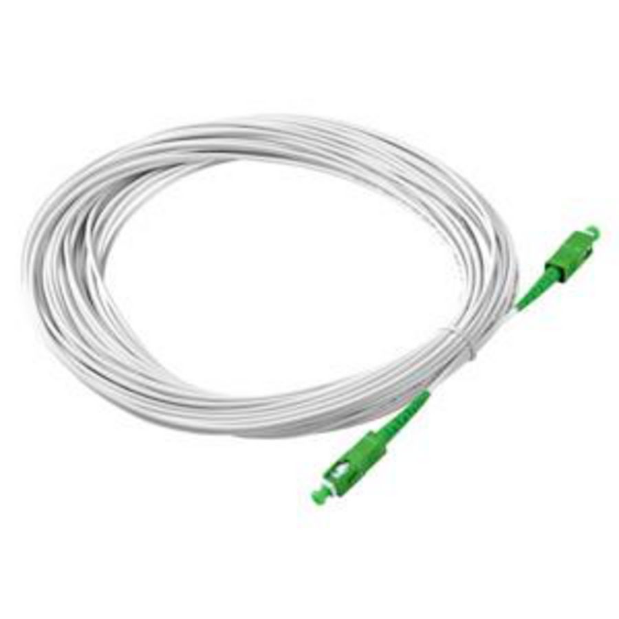 SC/APC-SC/APC SINGLE-FIBER OPTIC CABLE-10M-WHITE