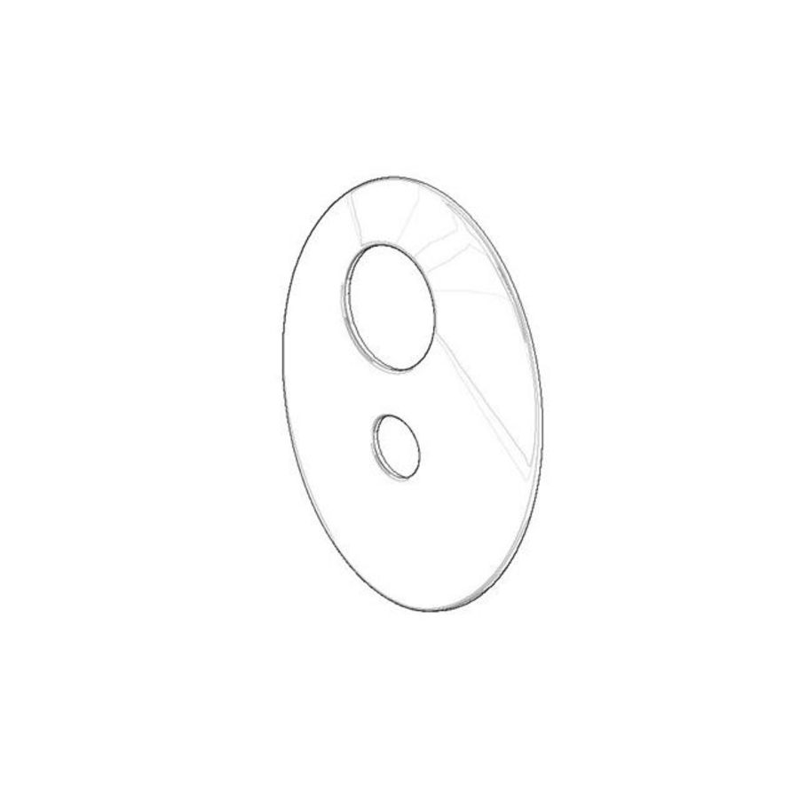 XSTREAM Rozet v. badkuip 183x150x15mm chr