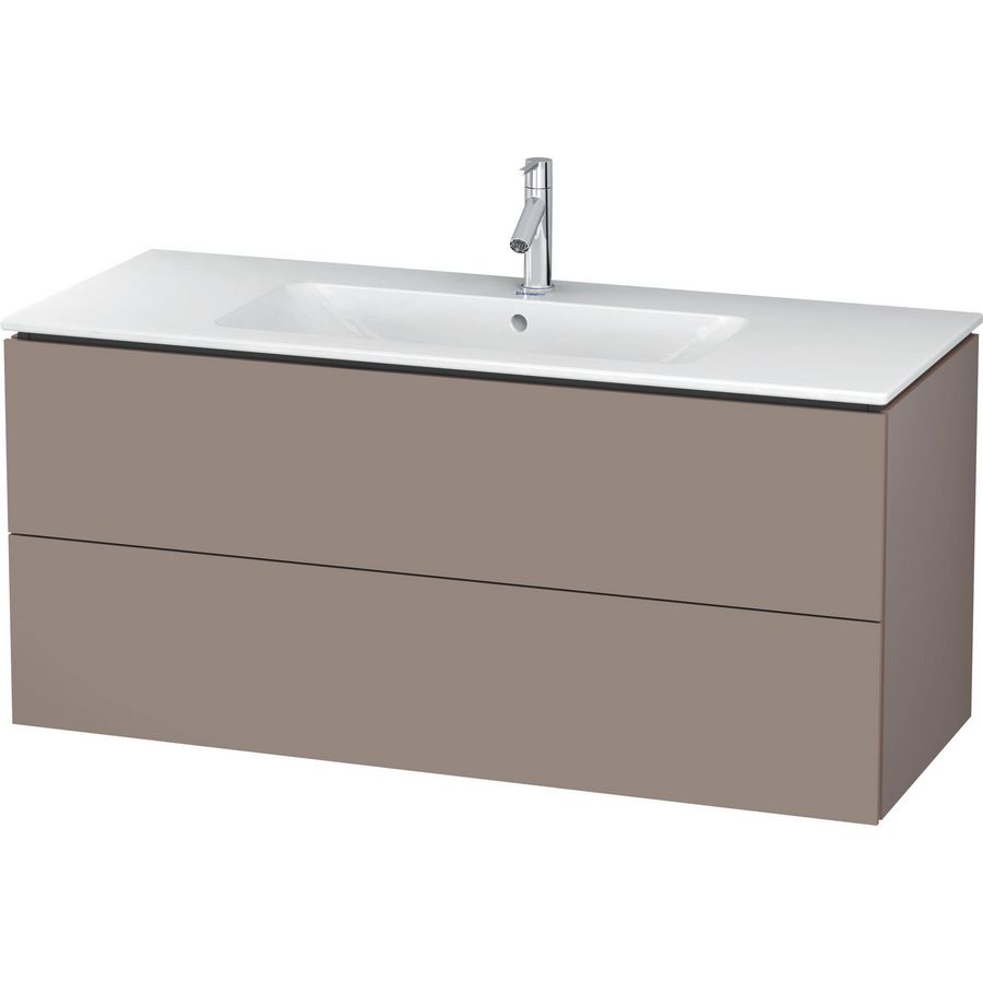 L-Cube wastafelonderbouw 1220x 550mm basalt mat 2x la