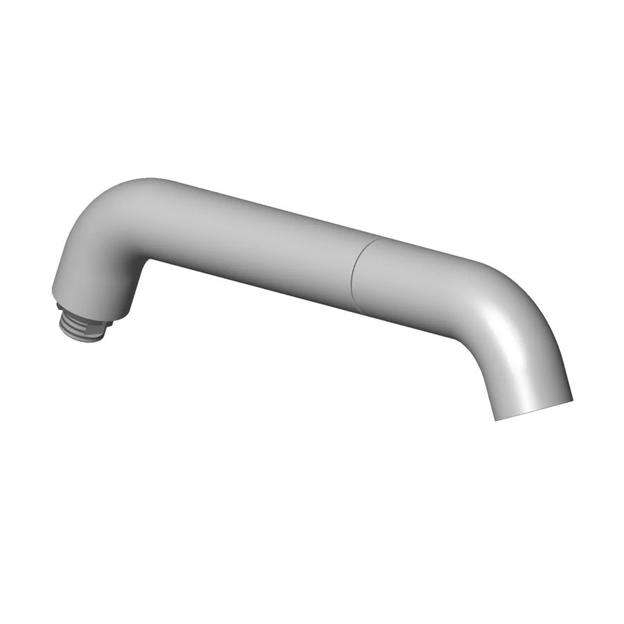 Uitloop 135x245x125mm Messing gebors. (23kt Goud)