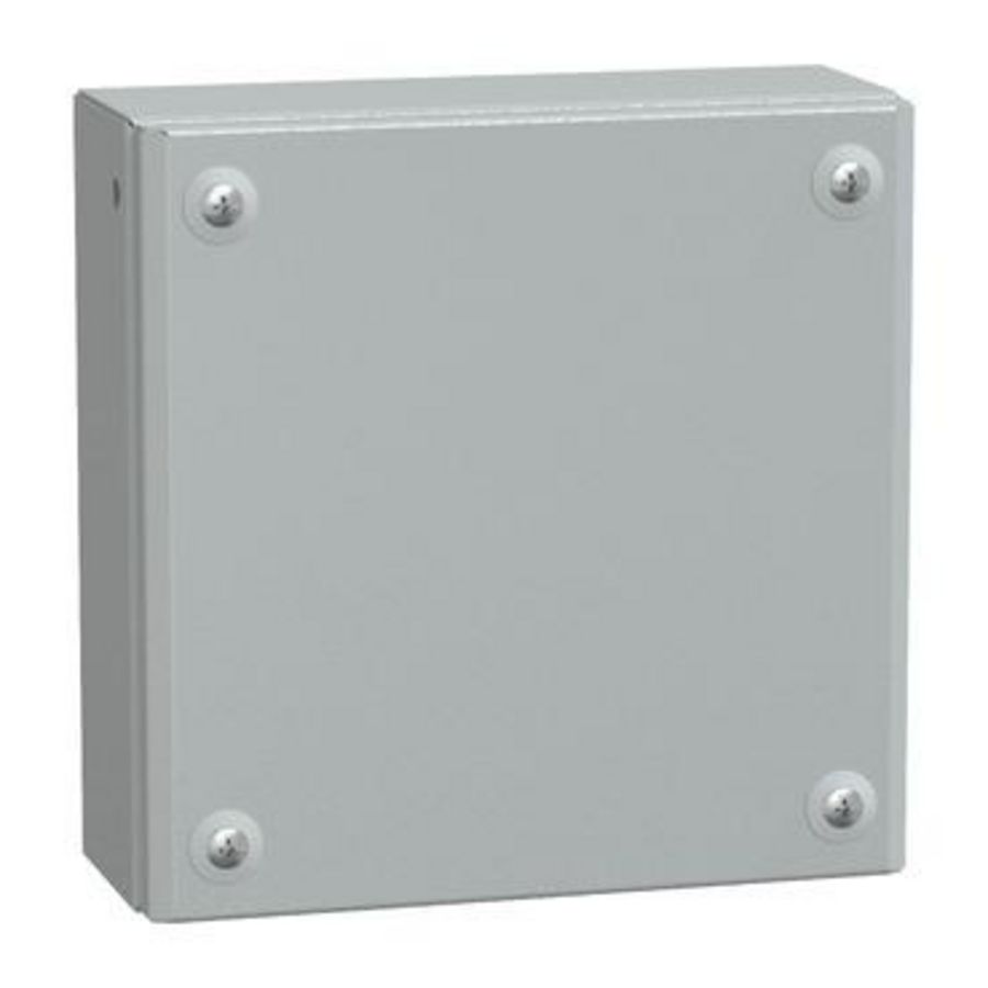IndustriEle doos Volle deur 200x200x80mm IP66 IK10 Metaal -