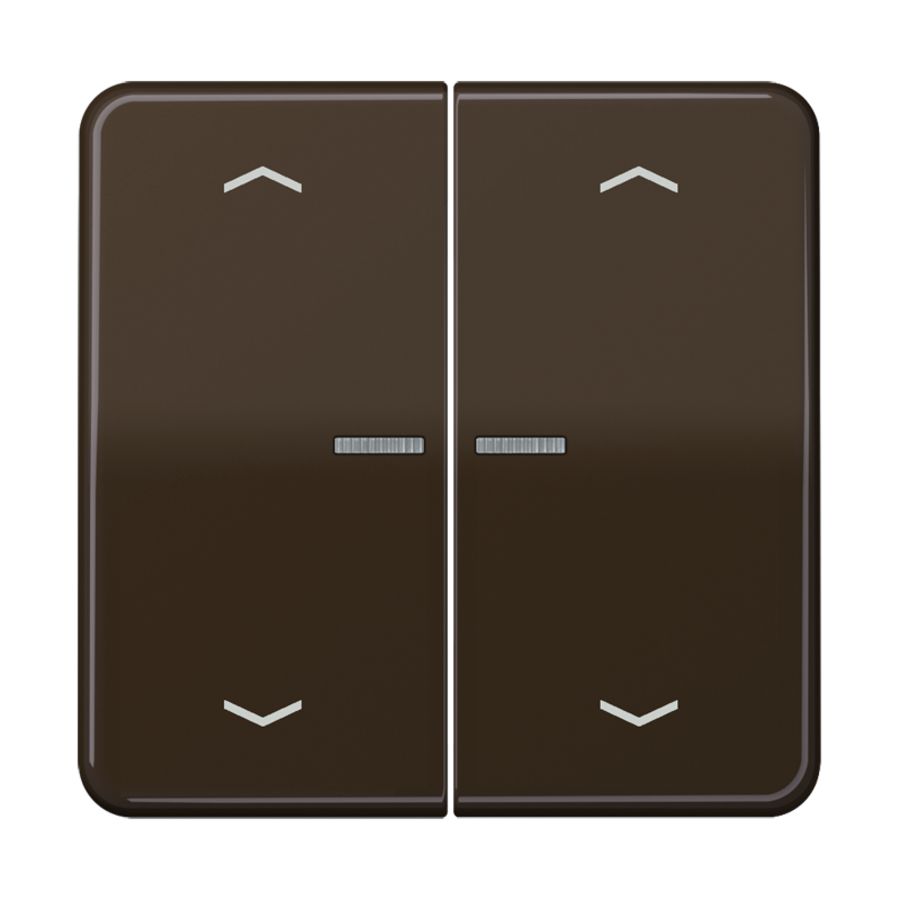 Stuurafdekking CD 2voudig bruin pijl HOME