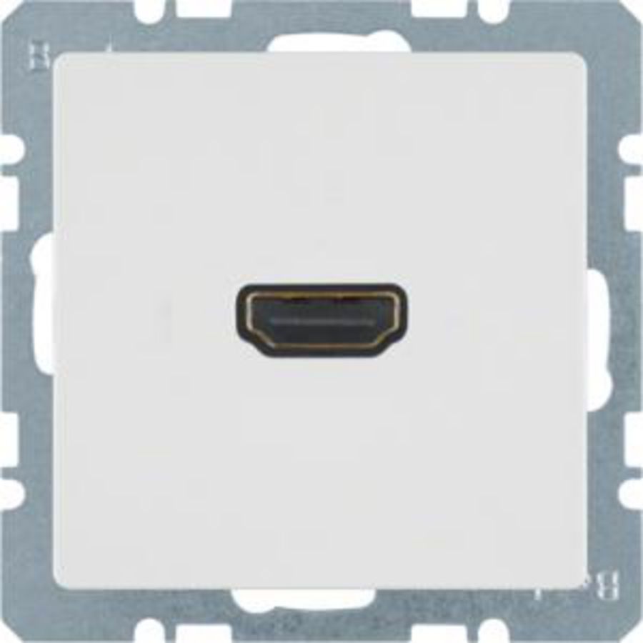 High Def. wandcontactdoos berker Q.1/Q.3/Q.7 polarwit