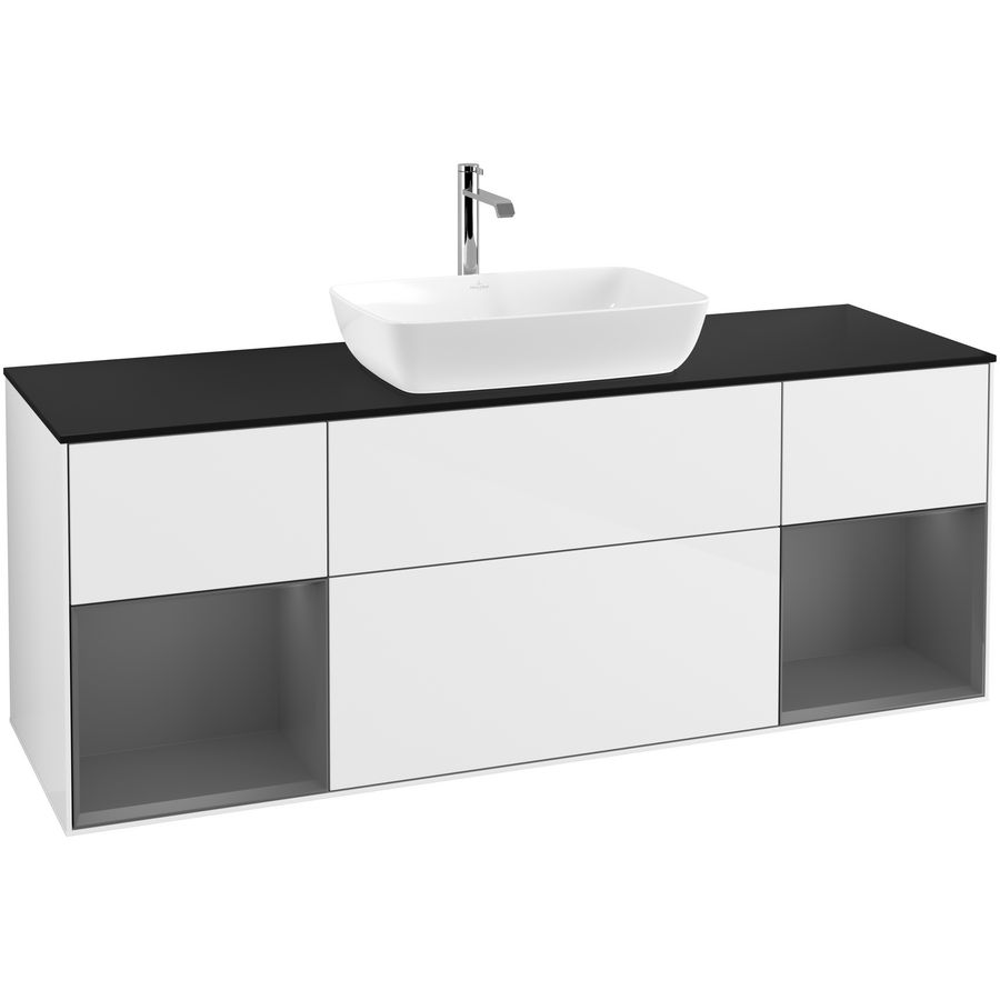 Wastafelonderkast Finion 1600x603x501mm G.White.L G862GKGF