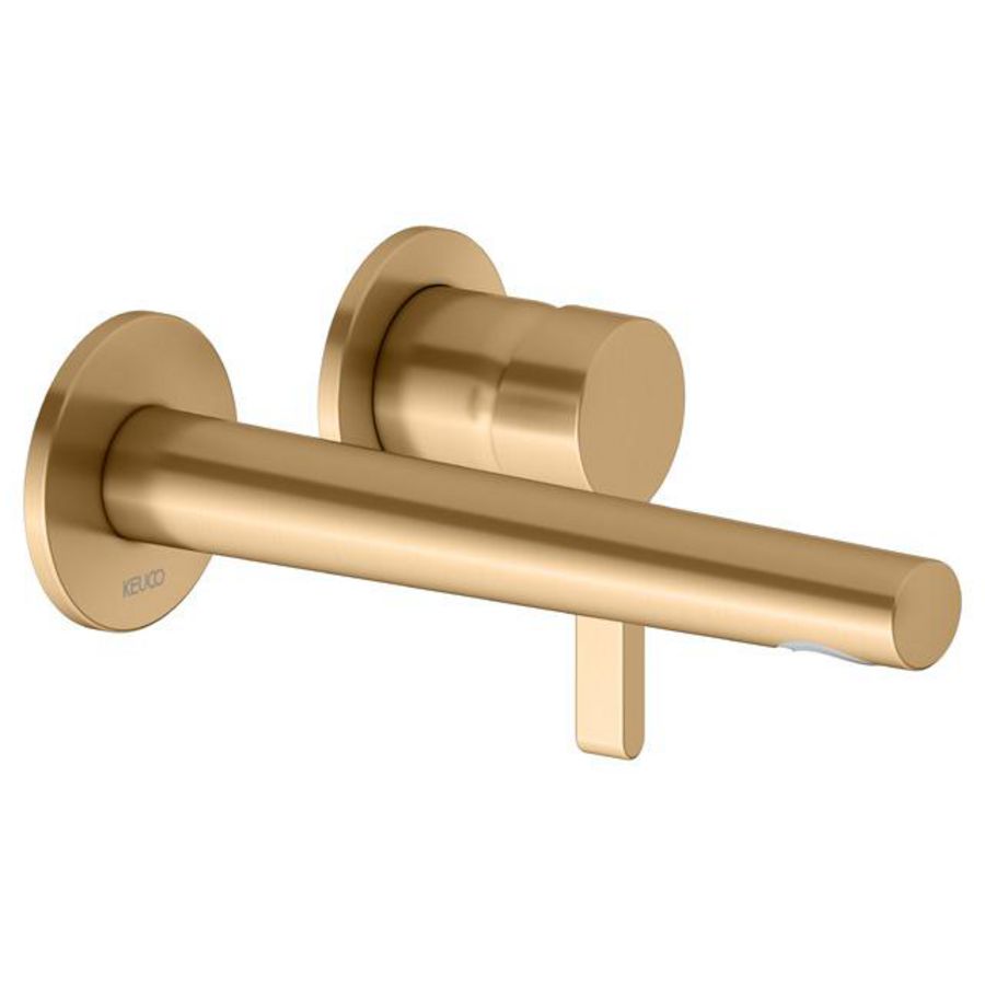 1-hendel wastafelmengkraan UP wandmontage 197mm messing 51516250200