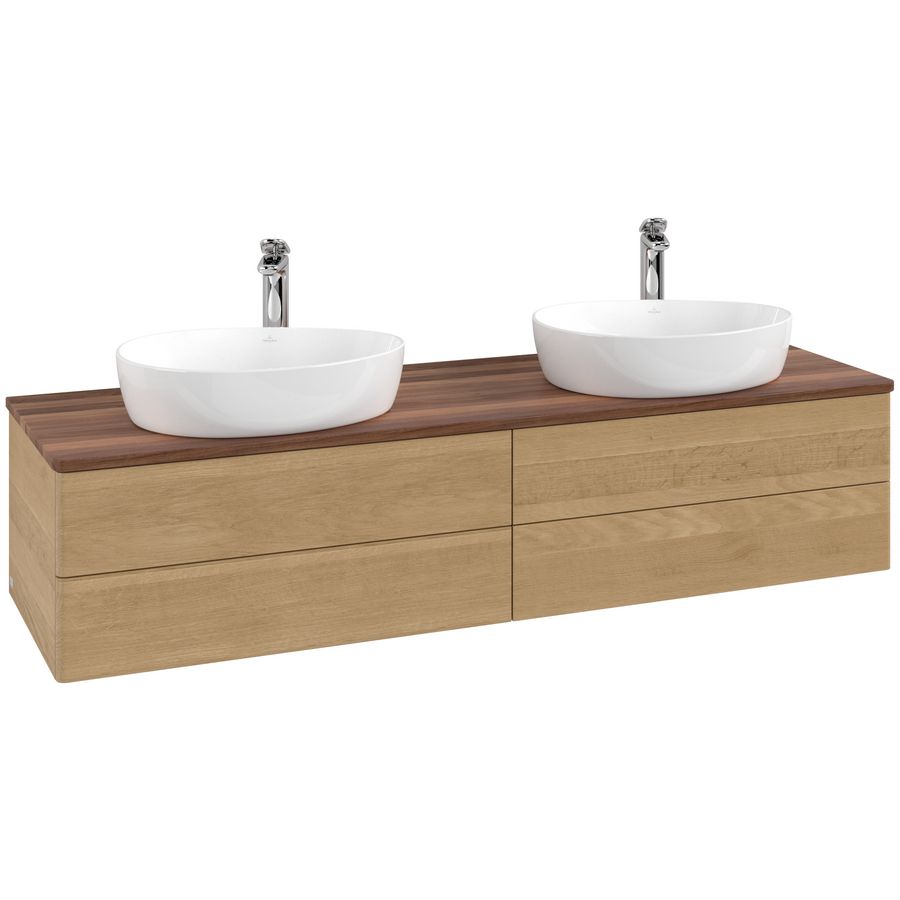Wastafelonderkast Antao 1600x360x500mm Honey Oak K28052HN