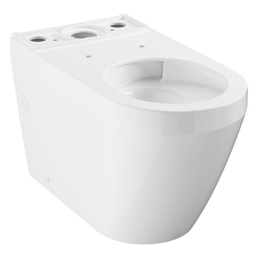 Euro Ceramic staand closet tbv duoblok randloos (excl. reservoir)