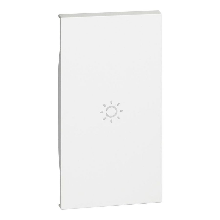 Toets + lichtsymbool wit 2 modulen LivingNow
