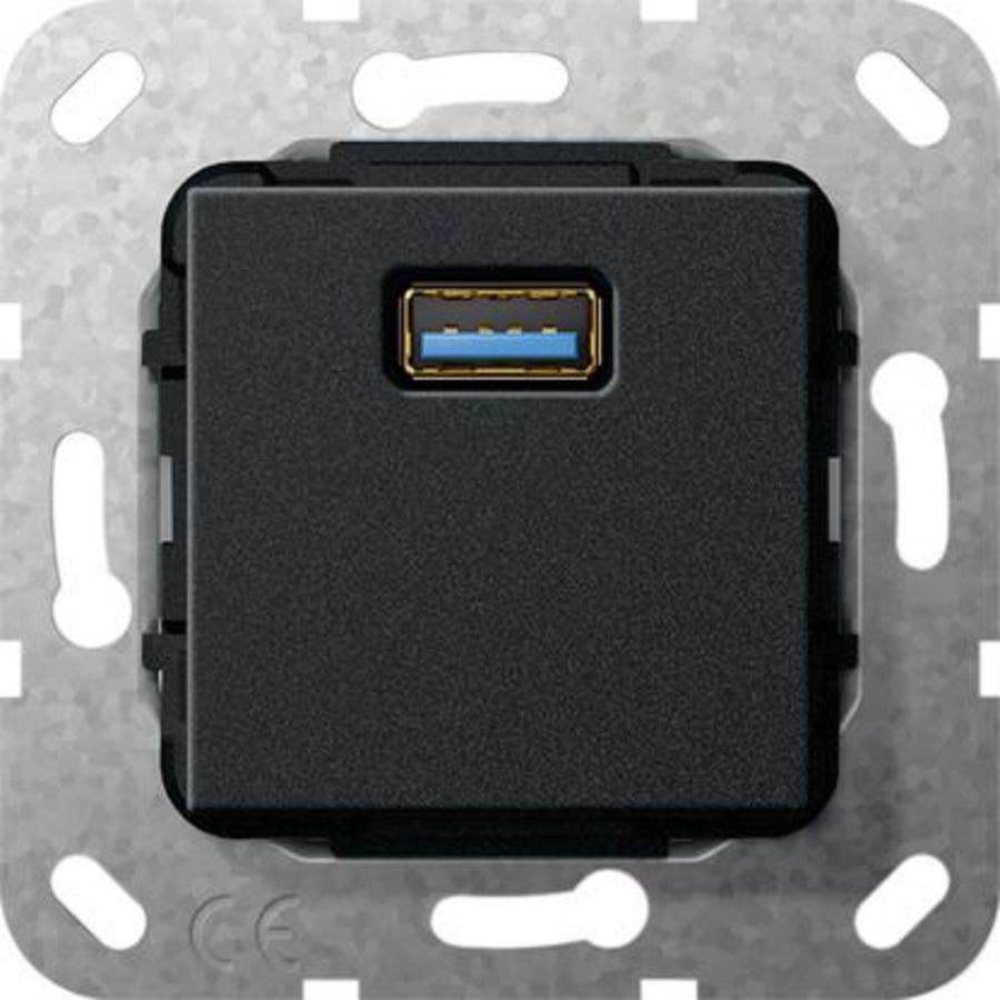 USB 3.0 A verloopkab. Basiselement zwart m