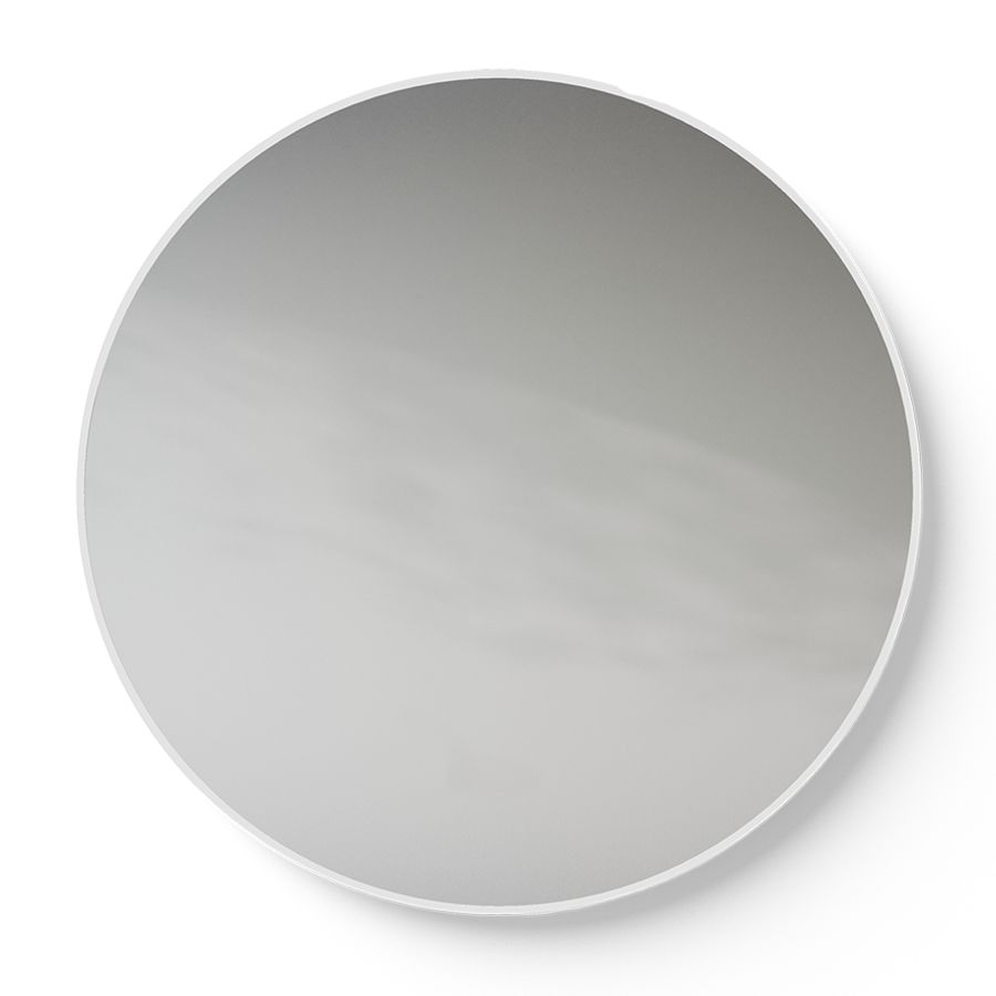Spiegel White Line Round mat wit frame Ø1200mm