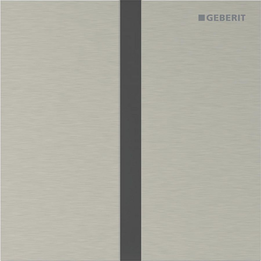 Urinoirsturing batterijvoeding type 40 SQUARE Nikkel geborsteld easy-to-clean