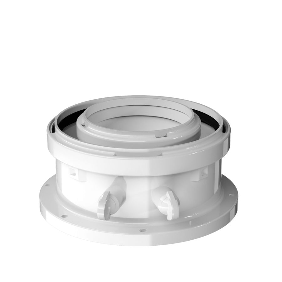 Concentrische adapter Ø80/125  t.b.v. Nefit 9700I