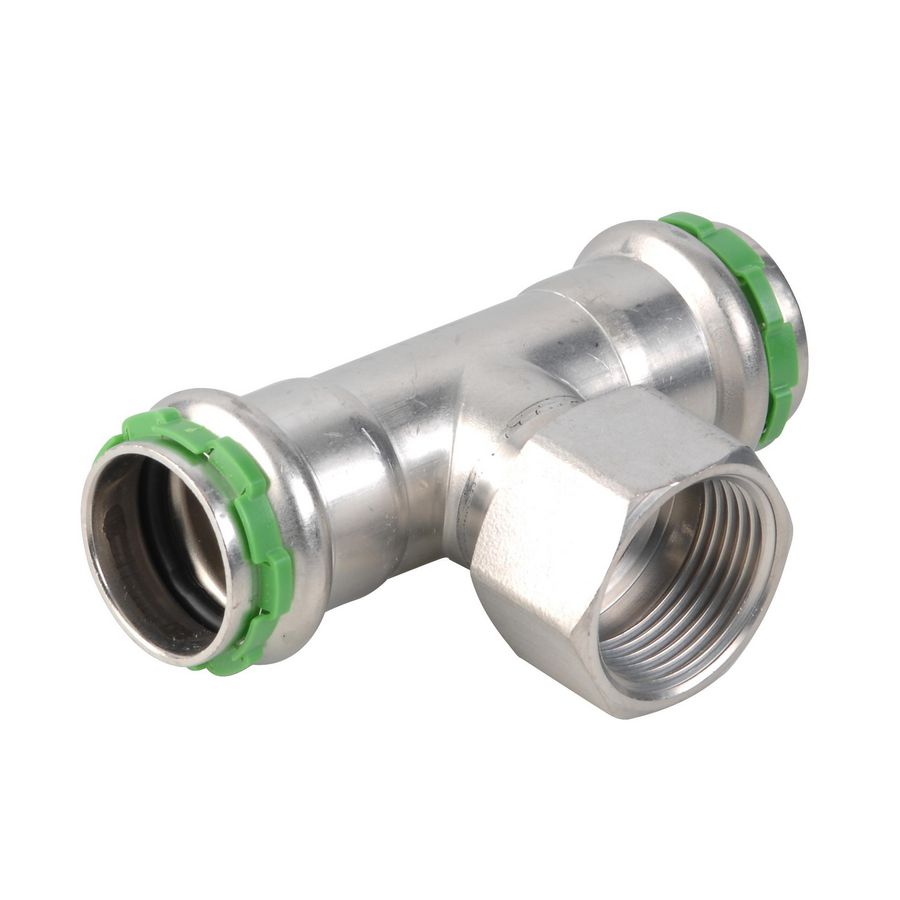 T-koppeling verlopend SudoPress RVS 316L FFF 54x1/2"bi.dr.x54mm SP6130GV