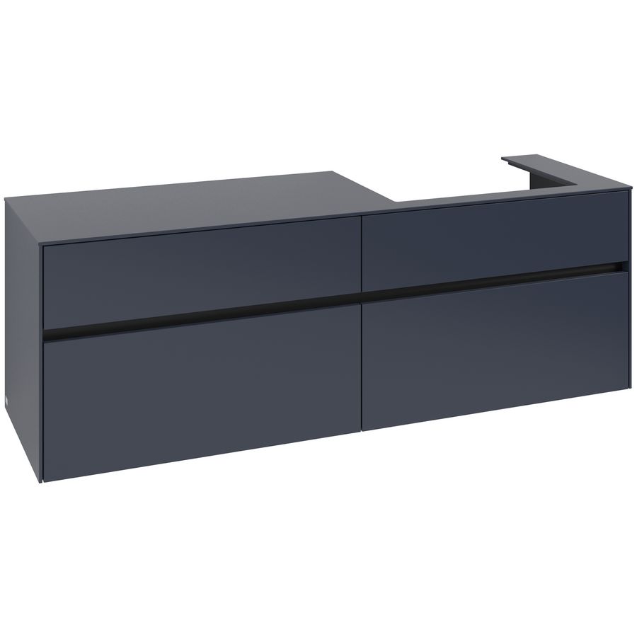Wastafelonderkast Collaro 1600x548x500mm Marine Blue C023B0VQ