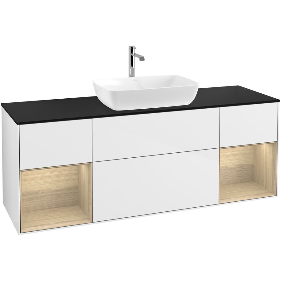 Wastafelonderkast Finion 1600x603x501mm G.White.L G862PCGF