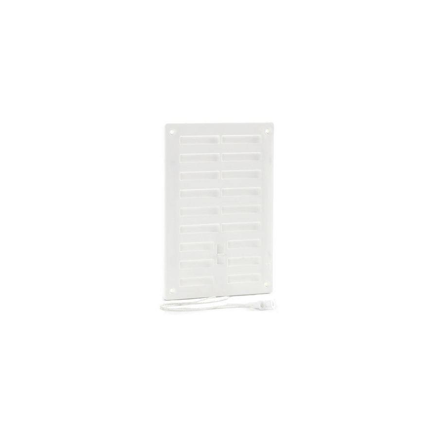 Afsluitbaar ventilatierooster 150x220mm wit