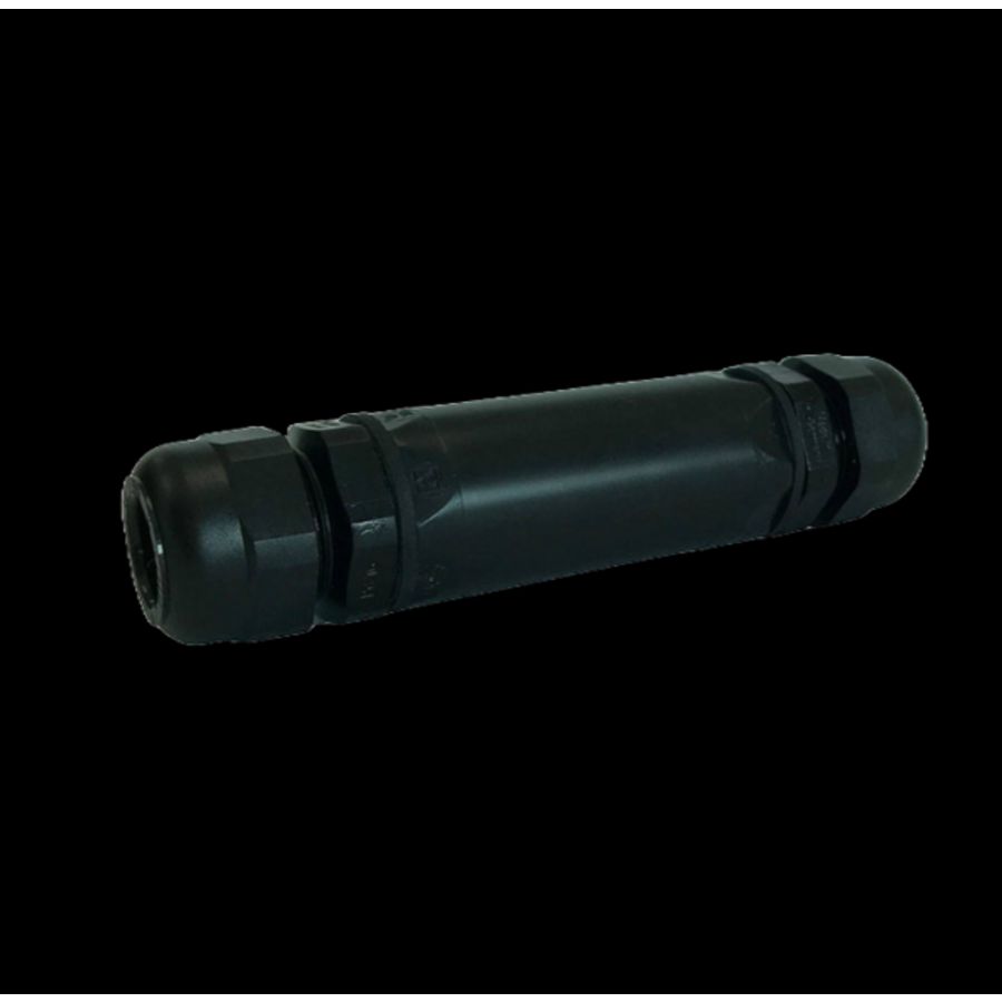 Kabelverbinder, M25 met 5-p. connector en 2x wartel ESKV25, zwart (788/ESKV25BK) VVE=15