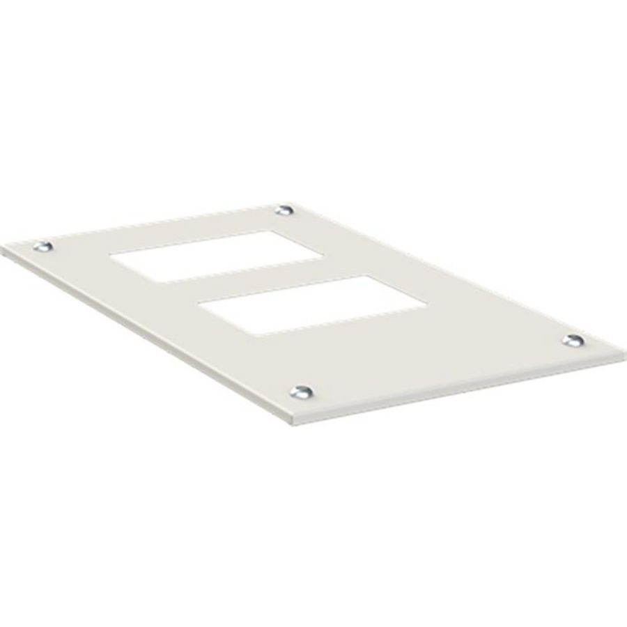 Dakplaat t.b.v 2x TZ kabelinvoerpl. BxD 360x625mm