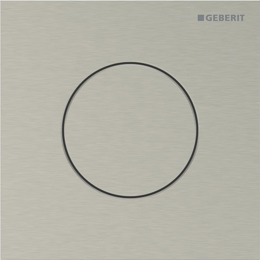 Urinoirsturing pneumatisch type 40 ROUND Nikkel geborsteld easy-to-clean