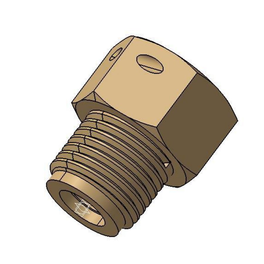 Adapter set 2 x 1/4 plastic