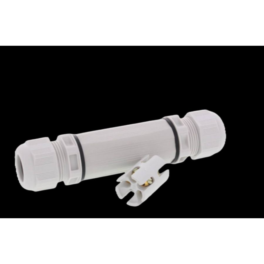 Kabelverbinder, M25 met 5-p. connector en 2x wartel ESKV25, grijs (788/ESKV25LG) VVE=15