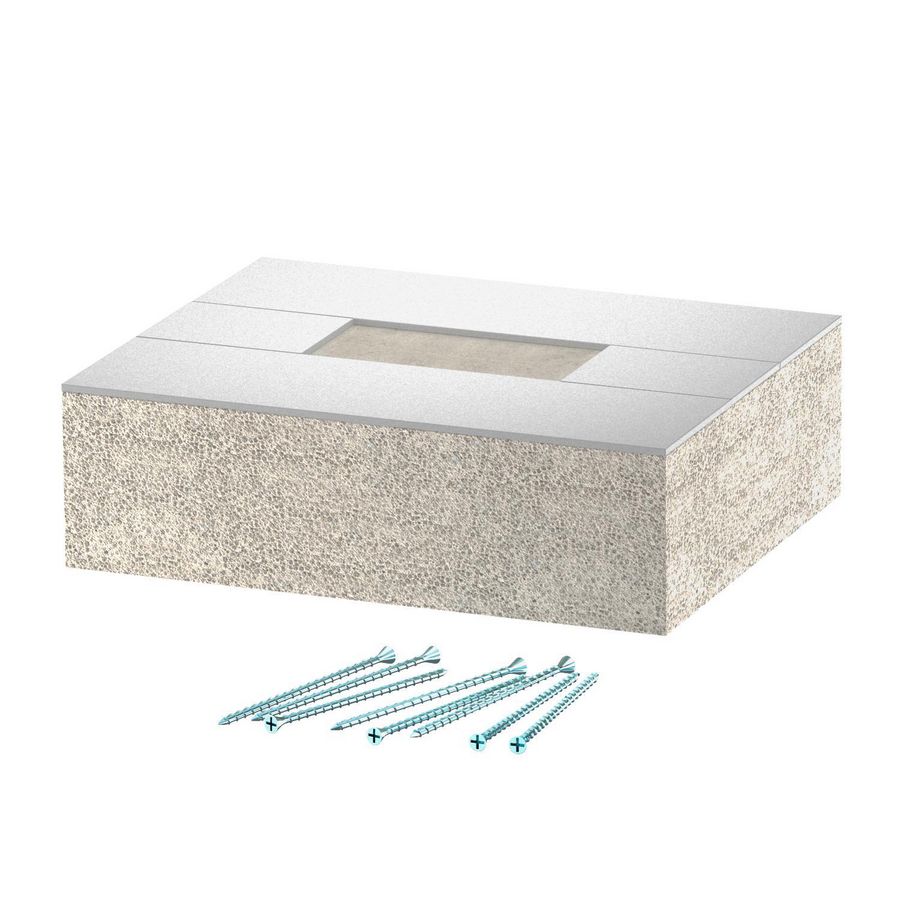 Eindstuk voor BSKD09-K0506 50x60 glasvezel grijs