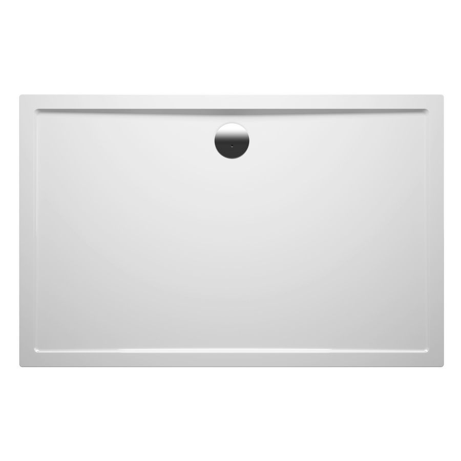 Douchebak SION 140x90cm acryl wit randhoogte 4,5cm glans excl. pootset