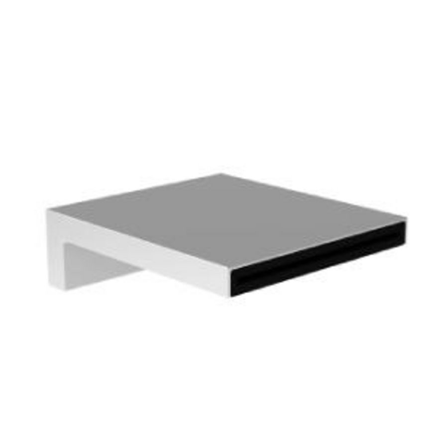 Deque Waterval baduitloop voor wandmontage chroom