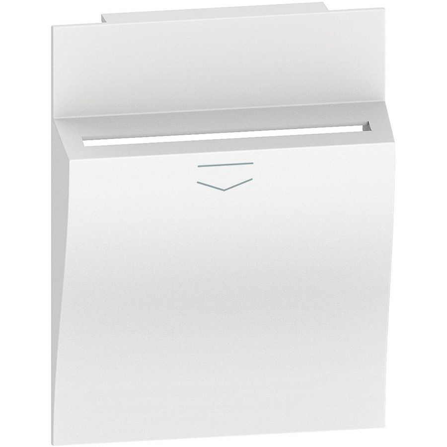 Sierplaat badge-schakelaar wit 2 modulen LivingNow