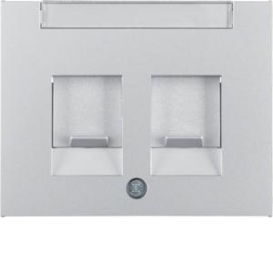 Centraaldoos RJ-datacontactd. 2v berker K.1/K.5 aluminium