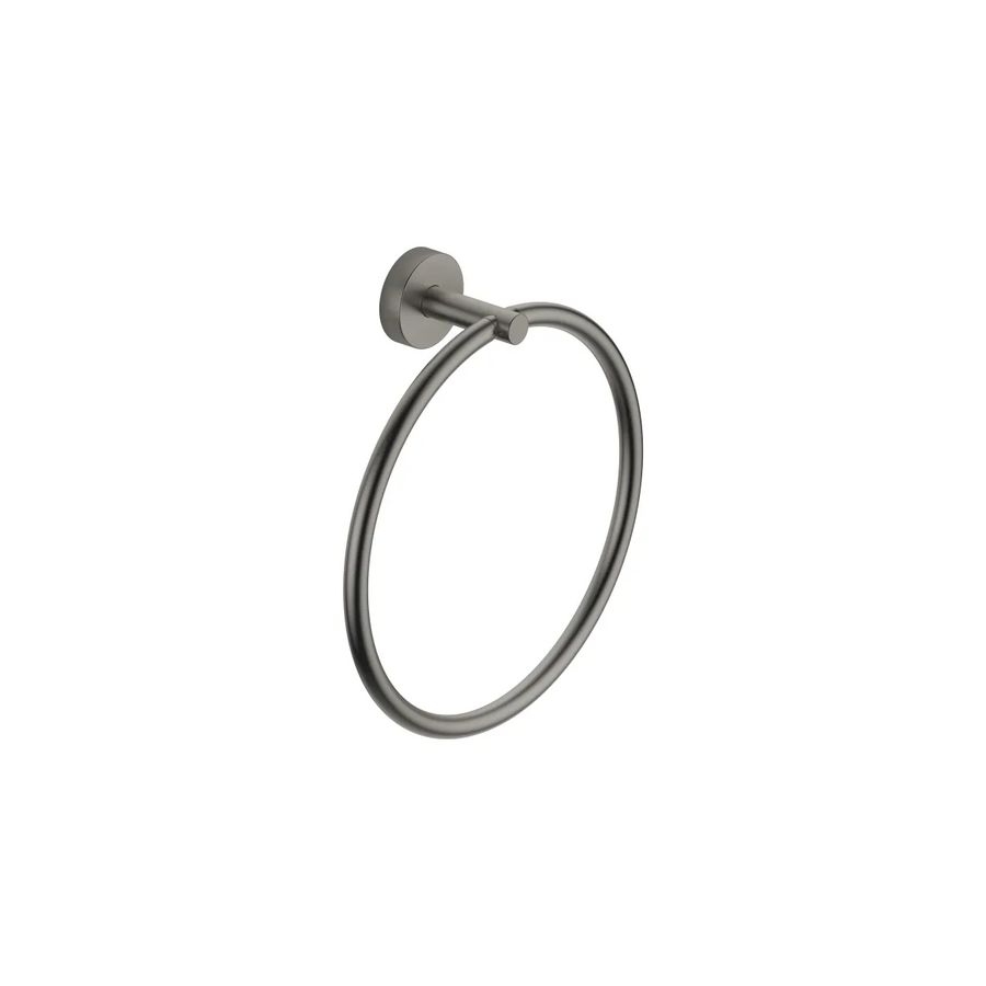 Handdoekring rond Dark Platinum gebors.