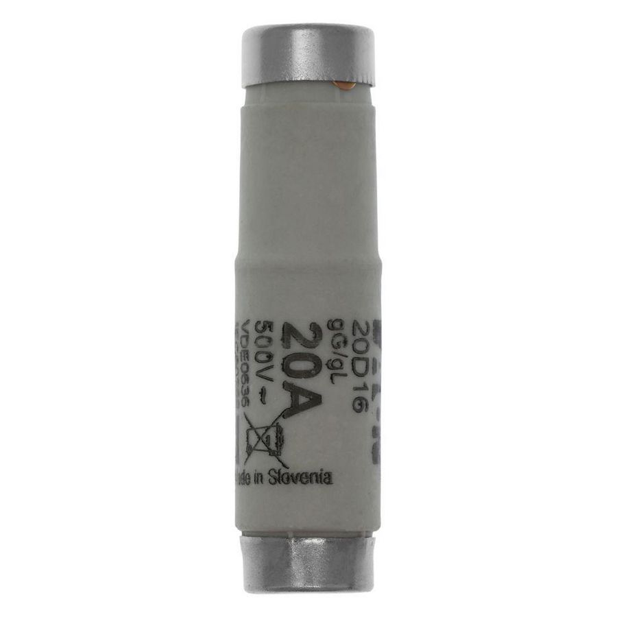 Zekering laagspanning 20A AC 500V D1 gL/gG IEC traag VVE=10