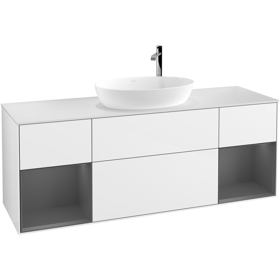 Wastafelonderkast Finion 1600x603x501mm G.White.L G981GKGF