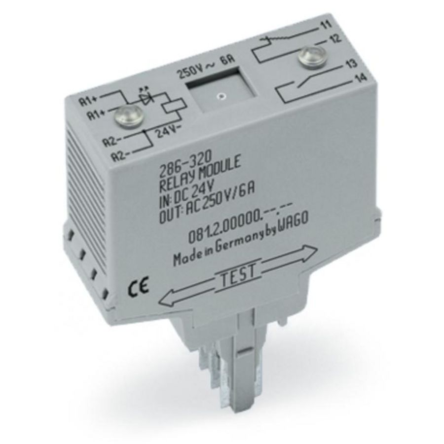 Relaismodule DC 24V 1 maakcontact+1 verbr 286-320/004-000