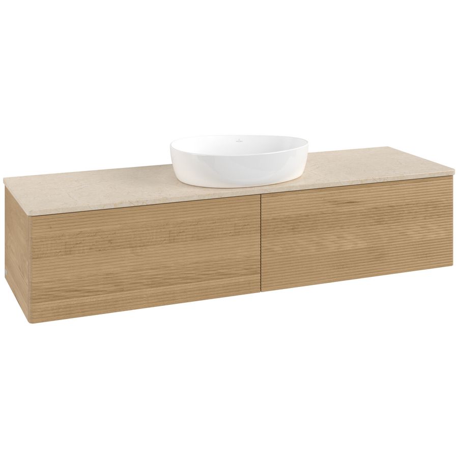 Wastafelonderkast Antao 1600x360x500mm Honey Oak K36113HN